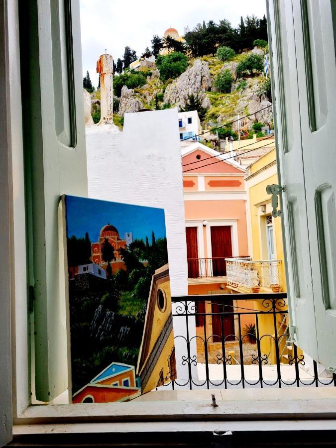 Kozas Art House, Symi Apartamento Exterior foto